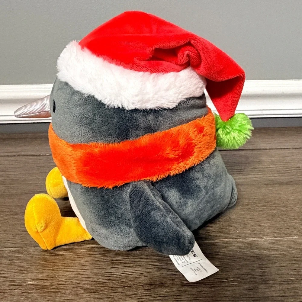 Kohl's Cares Penguin Plush Christmas Santa Hat Orange Scarf Holiday Stuffed Toy